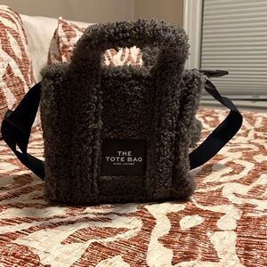 Marc Jacobs Gray Shearling Crossbody Bag